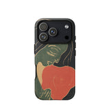 The Heart - Edvard Munch Phone Case Iphone 17 Pro / Matte Black Phone Case Stylized Illustration Woman Green Red Primal Scream Captured,