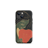 The Heart - Edvard Munch Phone Case Iphone 13 Mini / Matte Black Phone Case Stylized Illustration Woman Green Red Primal Scream Captured,