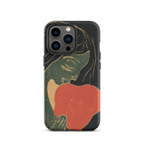 The Heart - Edvard Munch Phone Case Iphone 13 Pro / Matte Black Phone Case Stylized Illustration Woman Green Red Primal Scream Captured,