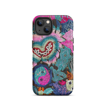 Heart and Soul - Ceremonial Miao Textile Art Iphone Case, 13 / Matte, Embroidered Floral Phone Case