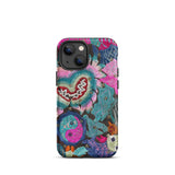 Heart and Soul - Ceremonial Miao Textile Art Iphone Case, 13 Mini / Matte, Embroidered Floral Phone Case