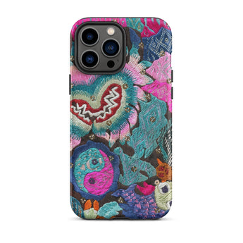 Heart and Soul - Ceremonial Miao Textile Art Iphone Case, 13 Pro Max / Matte, Embroidered Floral Phone Case