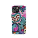 Heart and Soul - Ceremonial Miao Textile Art Iphone Case, 14 / Matte, Embroidered Floral Phone Case