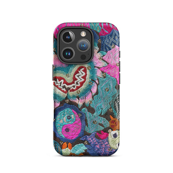 Heart and Soul - Ceremonial Miao Textile Art Iphone Case, 16 Pro / Matte, Embroidered Floral Phone Case