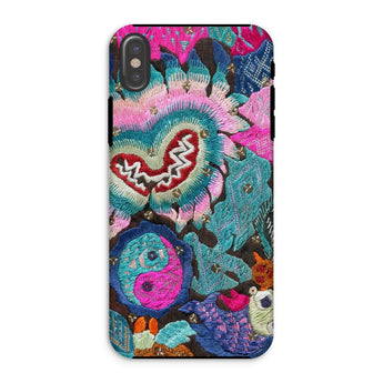 Heart and Soul - Ceremonial Miao Textile Art Iphone Case, Xs / Matte, Embroidered Floral Phone Case