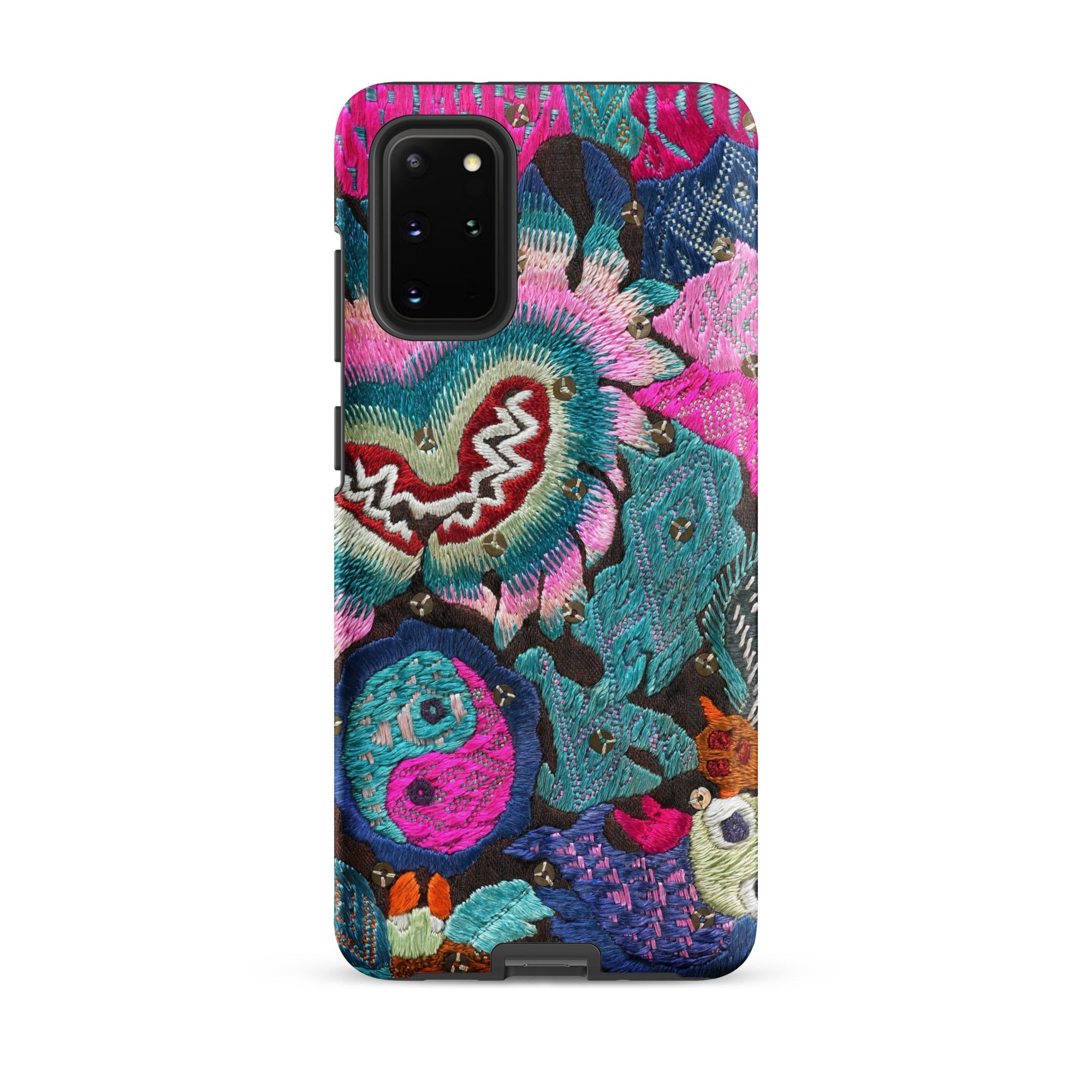 Heart and Soul - Ceremonial Miao Textile Art Samsung Case, Galaxy S20 Plus / Matte, Phone Case Vibrant Intricate Embroidery Floral Abstract