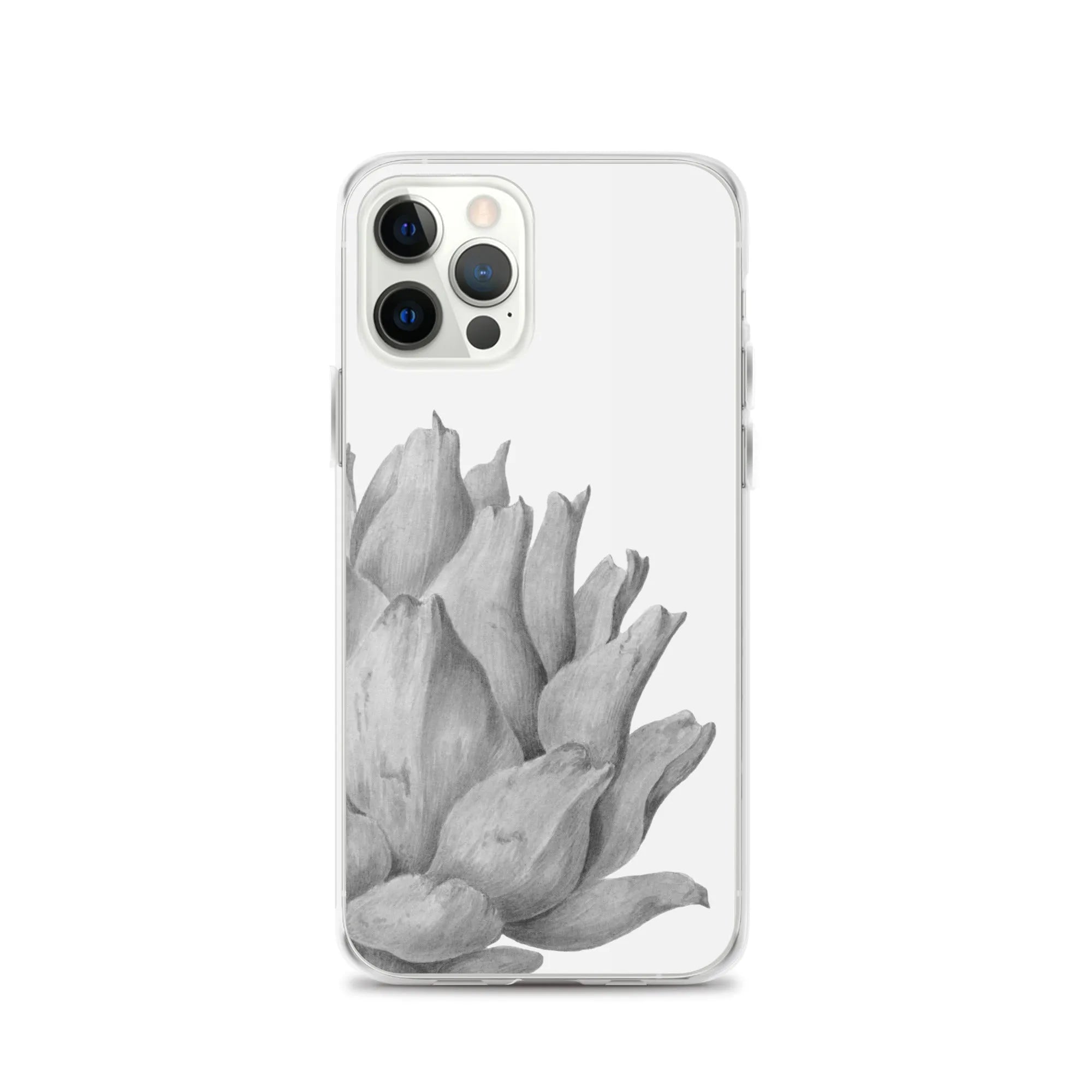 Heartichoke Botanical Art Iphone Case - Black And White - Mobile Phone Cases - Aesthetic Art