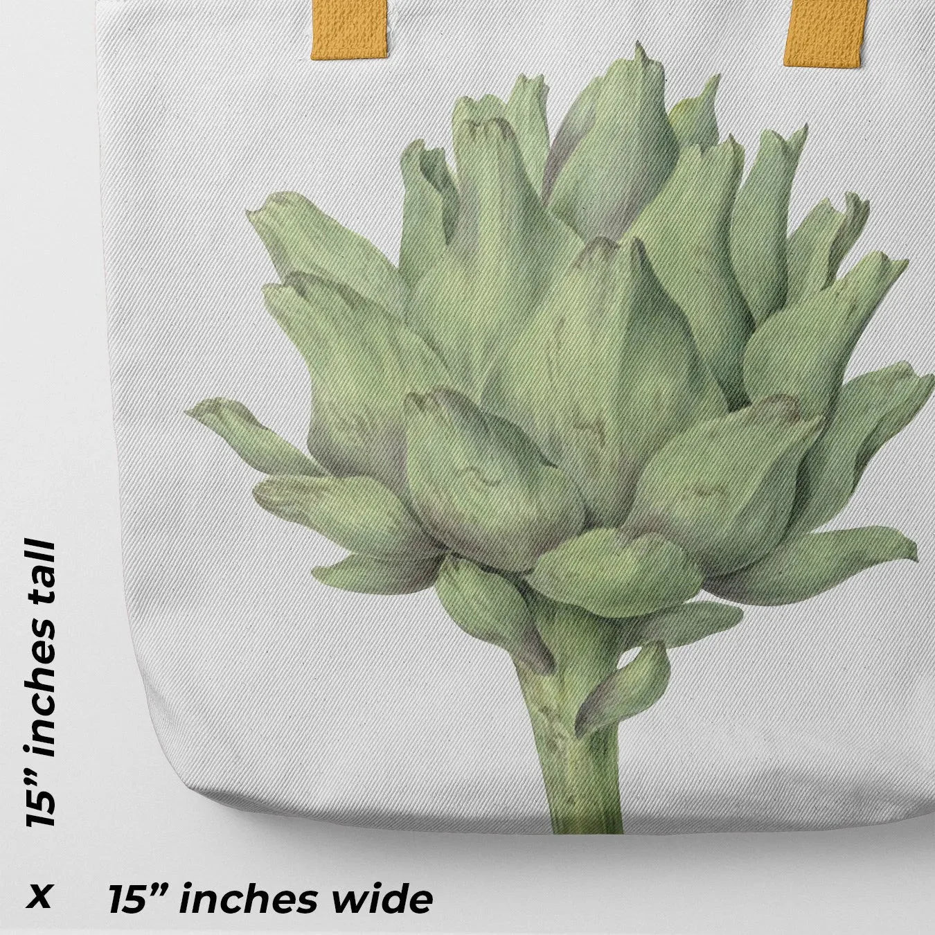 Heartichoke Tote - Silver Platter - Heavy Duty Reusable Grocery Bag - Shopping Totes - Aesthetic Art