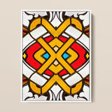 Hearts of Glass - Stained Window Art Print / Canvas, 12x16’’ / 31x41cm / White Frame, Posters Prints & Visual Artwork, Toby Leon