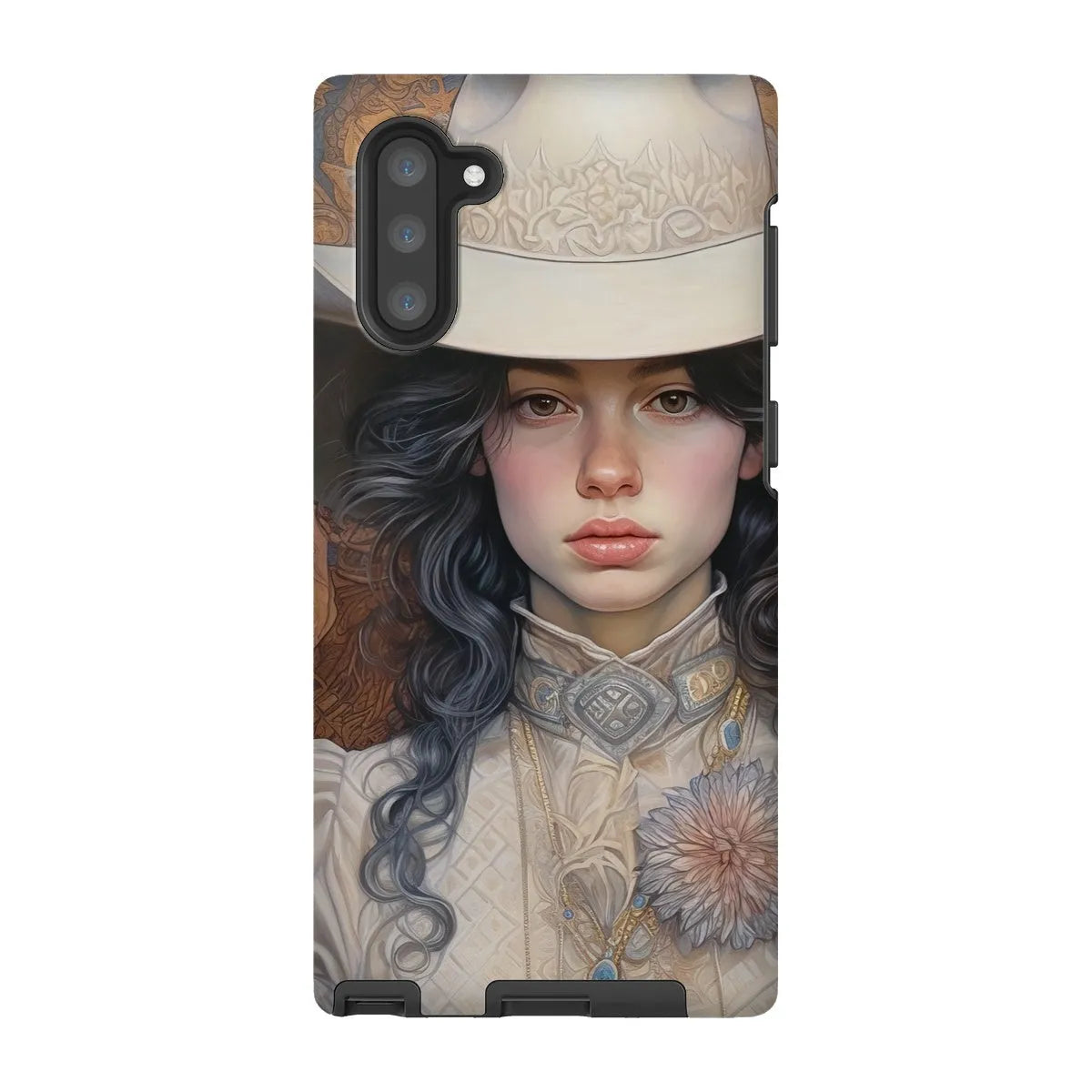 Helena The Lesbian Cowgirl - Sapphic Art Phone Case - Samsung Galaxy Note 10 / Matte - Mobile Phone Cases - Aesthetic
