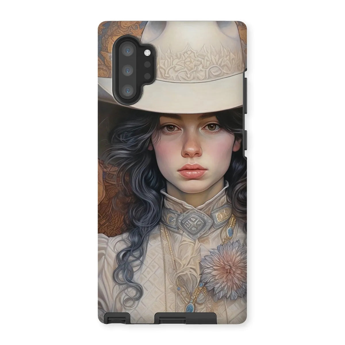 Helena The Lesbian Cowgirl - Sapphic Art Phone Case - Samsung Galaxy Note 10p / Matte - Mobile Phone Cases - Aesthetic