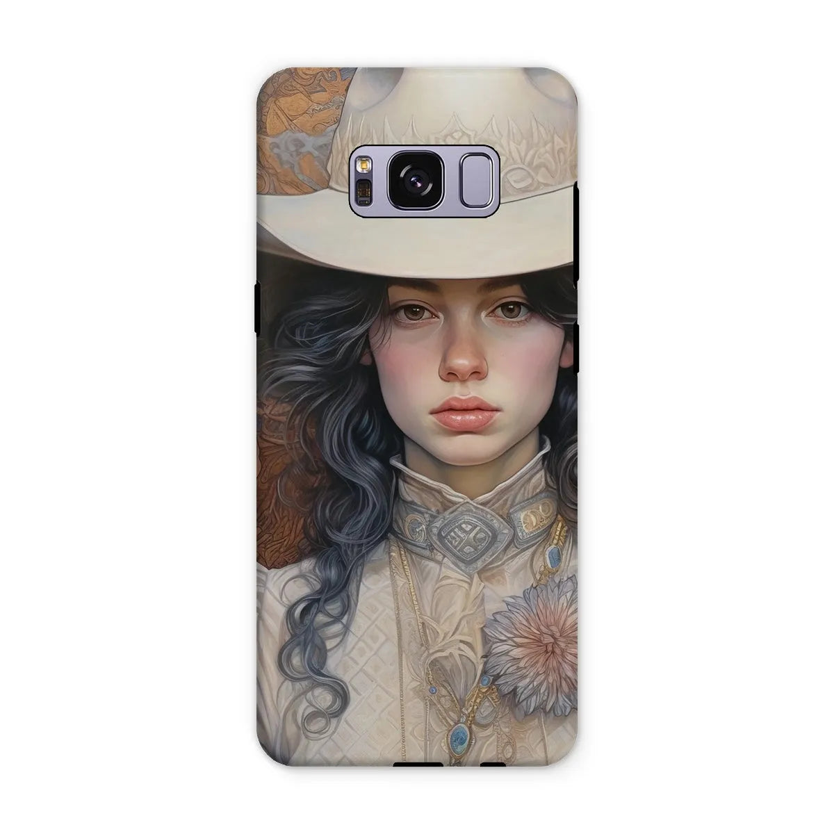 Helena The Lesbian Cowgirl - Sapphic Art Phone Case - Samsung Galaxy S8 Plus / Matte - Mobile Phone Cases - Aesthetic