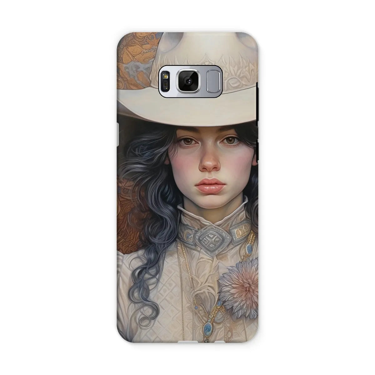 Helena The Lesbian Cowgirl - Sapphic Art Phone Case - Samsung Galaxy S8 / Matte - Mobile Phone Cases - Aesthetic Art