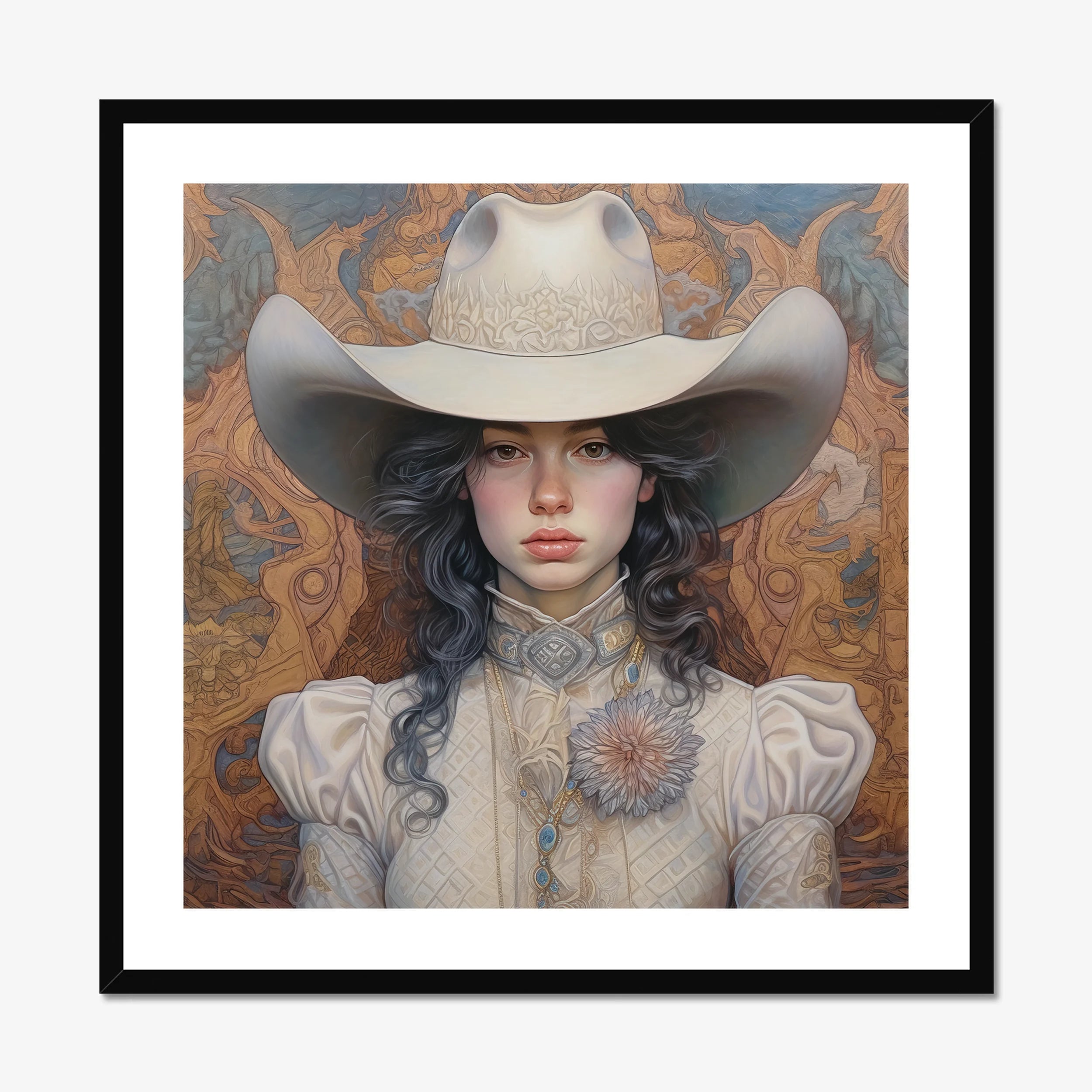 Helena - Wlw Lesbian Cowgirl Art Print