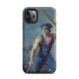 Hender Bender - Gay Russian Sailor Iphone Case, 11 Pro Max / Matte, Phone Case Painting Rower