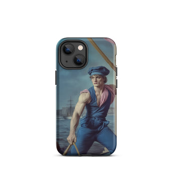 Hender Bender - Gay Russian Sailor Iphone Case, 13 Mini / Matte, Phone Case Painting Rower