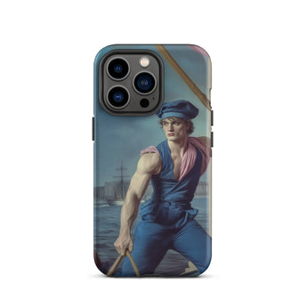Hender Bender - Gay Russian Sailor Iphone Case, 13 Pro / Matte, Phone Case Painting Rower