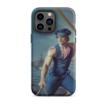 Hender Bender - Gay Russian Sailor Iphone Case, 14 Pro Max / Matte, Art-adorned Phone Case