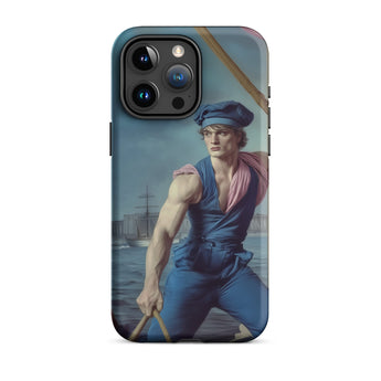 Hender Bender - Gay Russian Sailor Iphone Case, 15 Pro Max / Matte, Phone Case Painting Rower