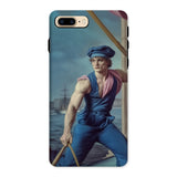 Hender Bender - Gay Russian Sailor Iphone Case, 8 Plus / Matte, Phone Case Illustration Muscular Sailor Ship’s Deck