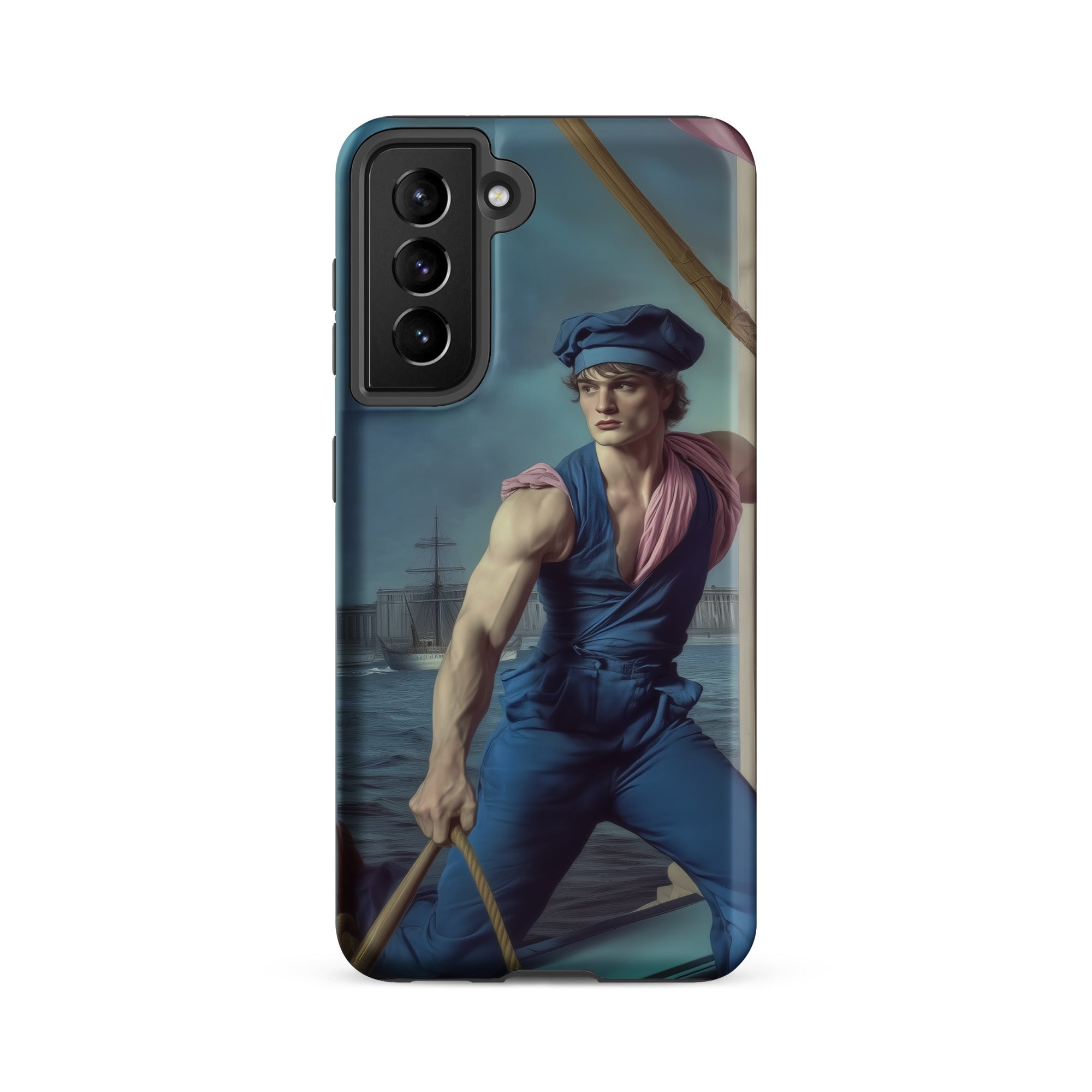 Hender Bender Gay Russian Sailor Samsung Case, Galaxy S21 Fe / Matte, Smartphone Case Classical Painting Man Boat