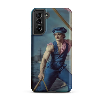 Hender Bender - Gay Russian Sailor Samsung Case, Galaxy S21 Plus / Matte, Smartphone Case Classical Painting Man