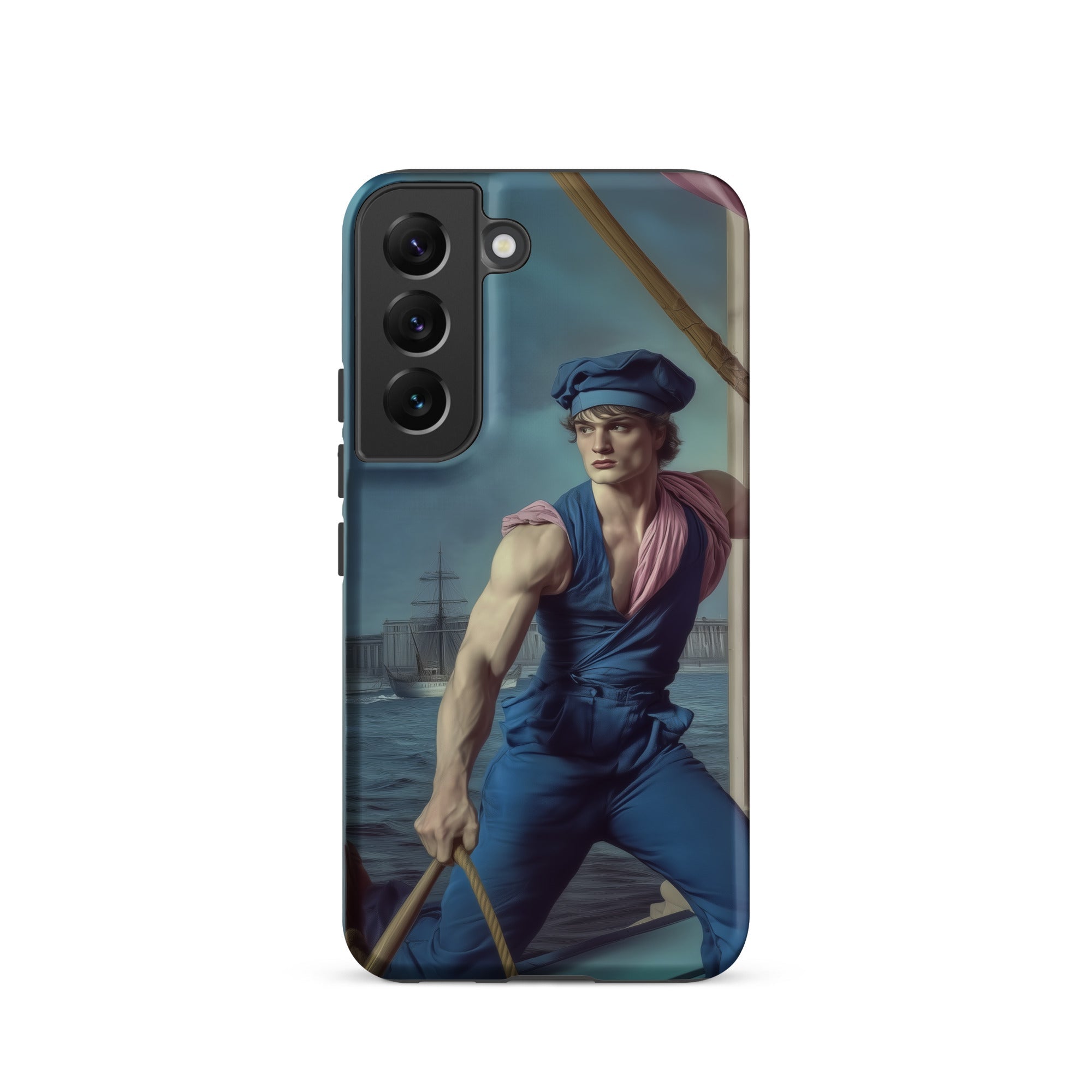 Hender Bender Gay Russian Sailor Samsung Case, Galaxy S22 / Matte, Smartphone Case Classical Painting Male Figure Boat