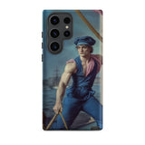 Hender Bender - Gay Russian Sailor Samsung Case, Galaxy S23 Ultra / Matte, Phone Case Painting Man Boat