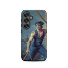 Hender Bender Gay Russian Sailor Samsung Case, Galaxy S25 / Matte, Phone Case Classical Painting Man Boat