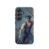 Hender Bender - Gay Russian Sailor Samsung Case, Galaxy S25 / Matte, Phone Case Classical Painting Man Boat