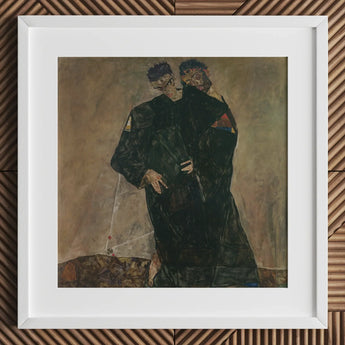 Hermits - Egon Schiele Art Print / Canvas, Two Men, Gustav Klimt, Prints