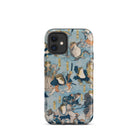 Heroes of the Kabuki Stage Played by Frogs Utagawa Kuniyoshi Iphone Case, 12 Mini / Matte, Frog Themed Phone Case