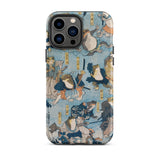 Heroes of the Kabuki Stage Played by Frogs - Utagawa Kuniyoshi Iphone Case, 13 Pro Max / Matte, Frog-themed Phone Case