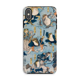 Heroes of the Kabuki Stage Played by Frogs - Utagawa Kuniyoshi Iphone Case, Xs Max / Matte, Frog-themed Phone Case