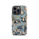 Heroes of the Kabuki Stage Played by Frogs - Utagawa Kuniyoshi Phone Case Iphone 13 Pro / Matte Frog-themed Phone Case Kabuki Stage Played,