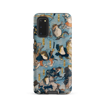 Heroes of the Kabuki Stage Played by Frogs - Utagawa Kuniyoshi Phone Case Samsung Galaxy S20 / Matte Phone Case Vibrant Detailed