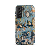 Heroes of the Kabuki Stage Played by Frogs - Utagawa Kuniyoshi Samsung Case, Galaxy S21 Fe / Matte, Smartphone Case Historical Japanese Art