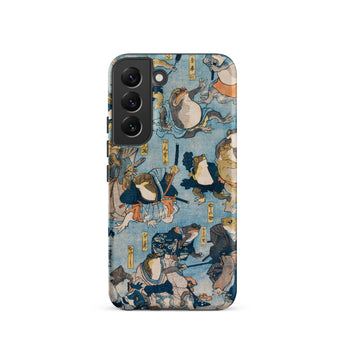Heroes of the Kabuki Stage Played by Frogs - Utagawa Kuniyoshi Samsung Case, Galaxy S22 / Matte, Smartphone Case Japanese-style