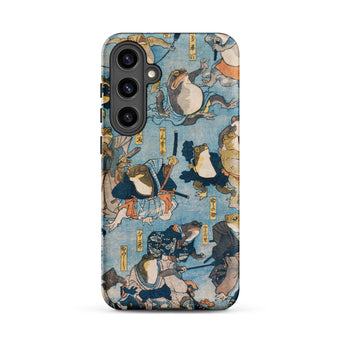 Heroes of the Kabuki Stage Played by Frogs - Utagawa Kuniyoshi Samsung Case, Galaxy S24 Plus / Matte, Phone Case Japanese Ukiyo-e Style