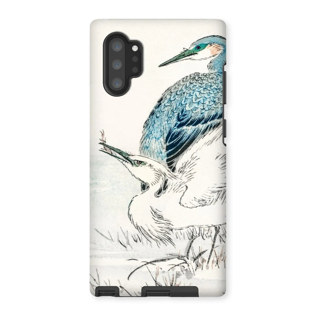 Heron And Egret - Meiji Birds Phone Case - Numata Kashu - Samsung Galaxy Note 10p / Matte - Mobile Phone Cases