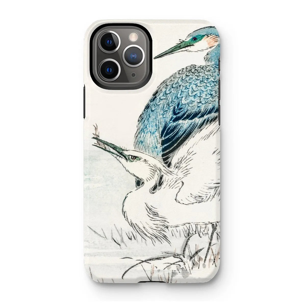 Heron And Egret - Meiji Birds Phone Case - Numata Kashu - Iphone 11 Pro / Matte - Mobile Phone Cases - Aesthetic Art