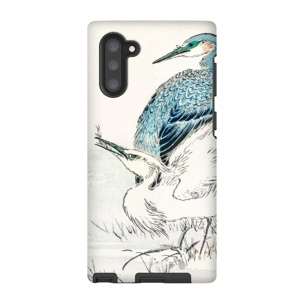Heron And Egret - Meiji Birds Phone Case - Numata Kashu - Samsung Galaxy Note 10 / Matte - Mobile Phone Cases