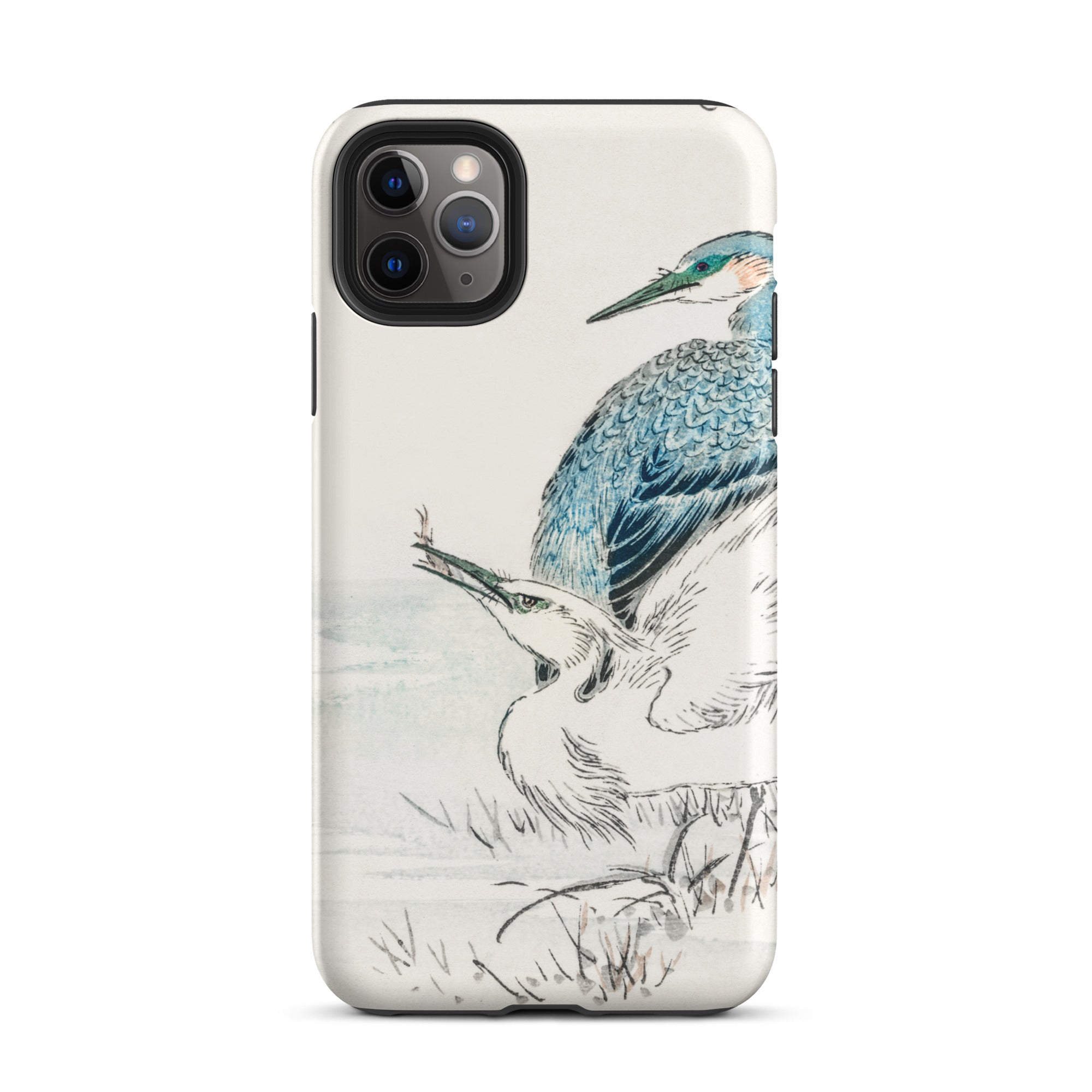 Heron and Egret Numata Kashu Bird Art Iphone Case, 11 Pro Max / Matte, Bird Themed Smartphone Case