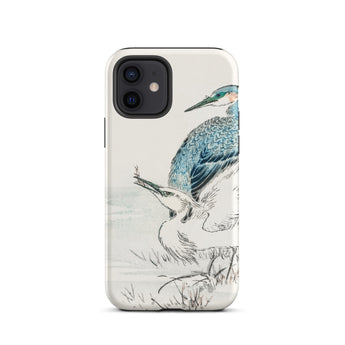 Heron and Egret - Numata Kashu Bird Art Iphone Case, 12 / Matte, Phone Case Bird Art