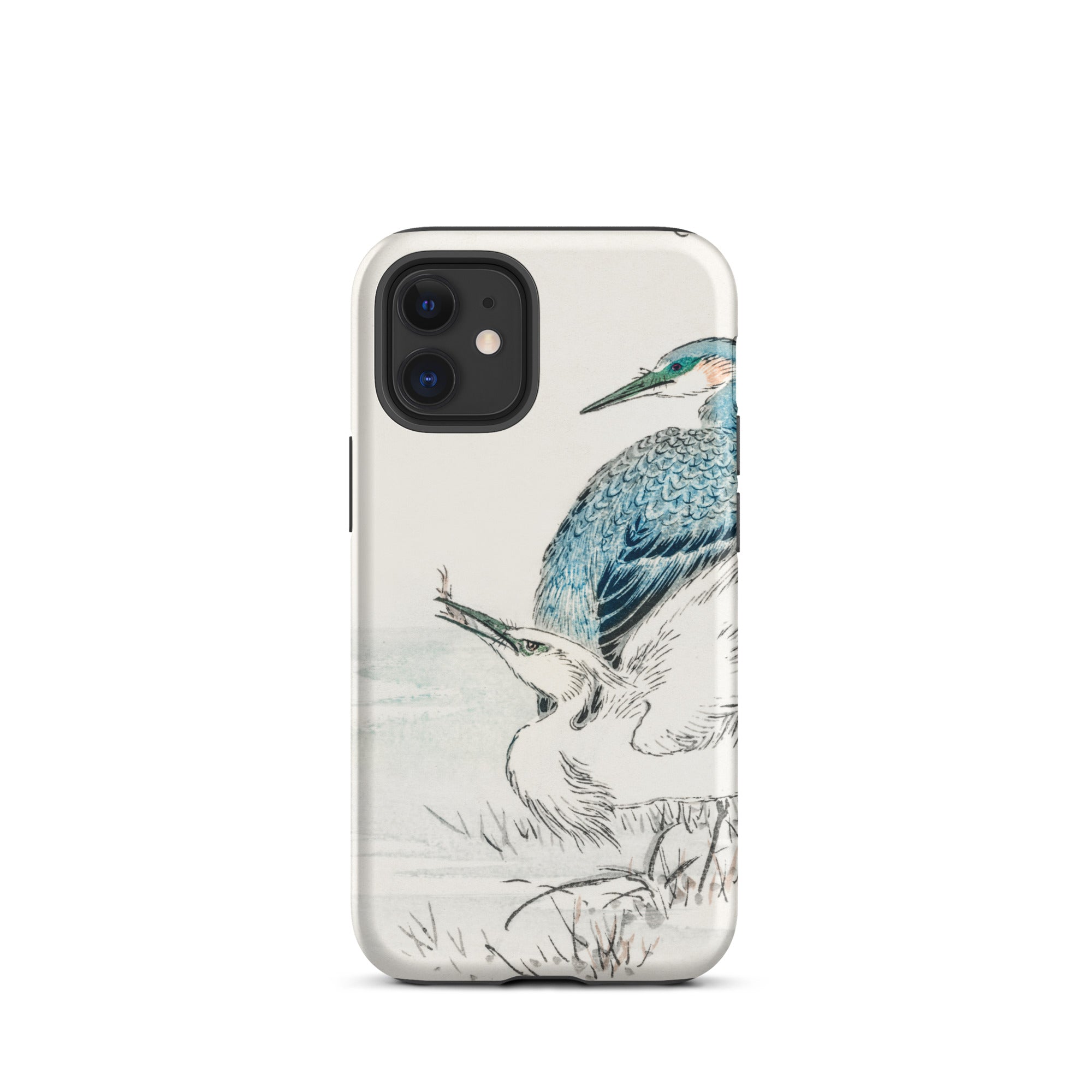 Heron and Egret Numata Kashu Bird Art Iphone Case, 12 Mini / Matte, Bird Themed Phone Case