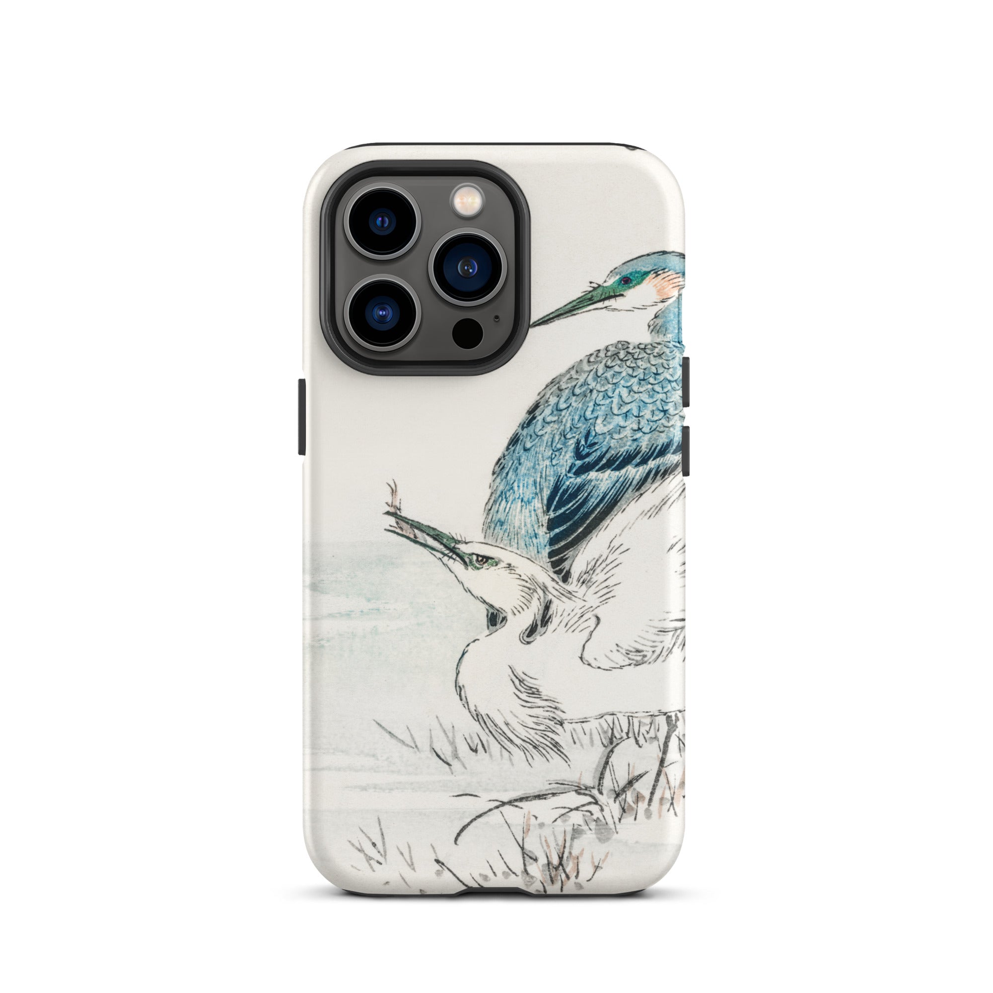 Heron and Egret Numata Kashu Bird Art Iphone Case, 13 Pro / Matte, Bird Themed Iphone Case