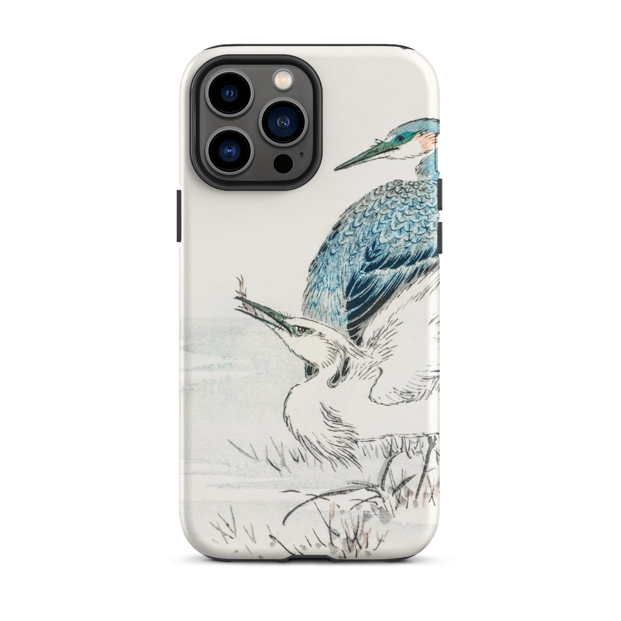 Heron and Egret Numata Kashu Bird Art Iphone Case, 13 Pro Max / Matte, Bird Themed Phone Case