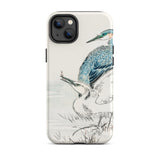 Heron and Egret - Numata Kashu Bird Art Iphone Case, 14 Plus / Matte, Bird-themed Phone Case