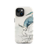 Heron and Egret - Numata Kashu Bird Art Iphone Case, 15 / Matte, Bird-themed Phone Case