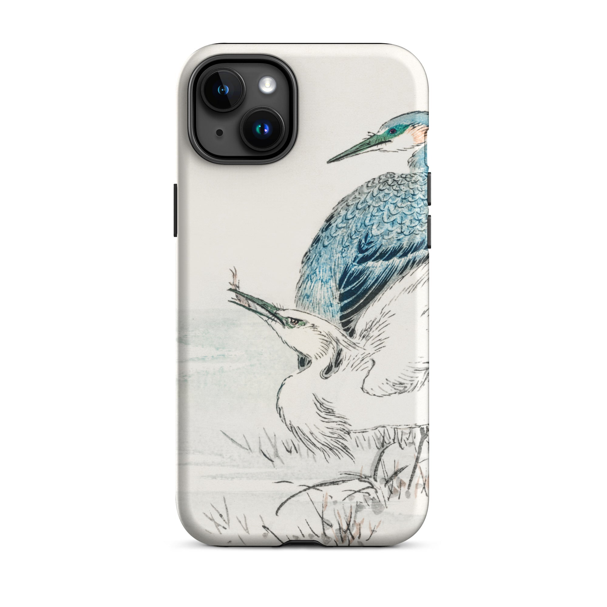 Heron and Egret Numata Kashu Bird Art Iphone Case, 15 Plus / Matte, Bird Themed Iphone Case